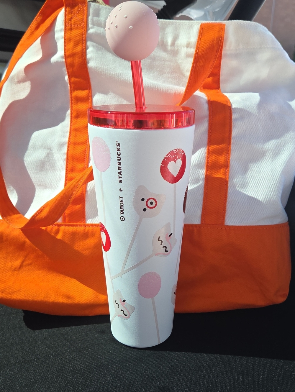 Target x Starbucks Pink Lollipop Kids Tumbler with Straw